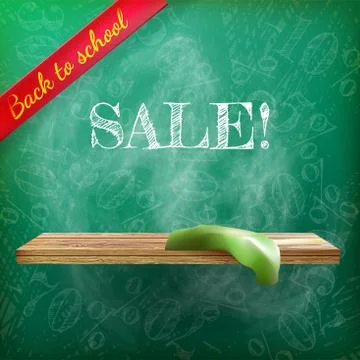 Back to school sale. plus EPS10 Stock Illustration