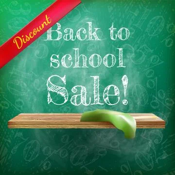 Back to school sale. plus EPS10 Stock Illustration