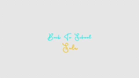 Back to school sale typography animation Stock-Footage 170946220