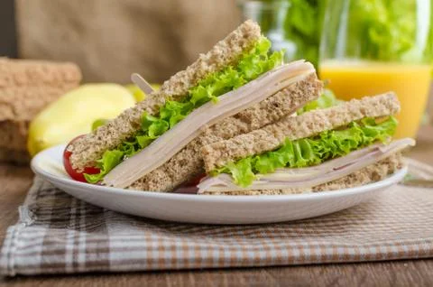 Back to school sandwich Stock Photos