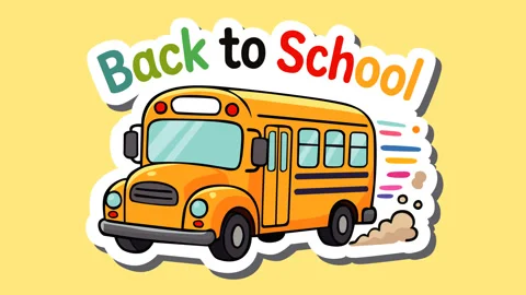 Back to School School Bus Animation for Education, Learning, and Student Tra Stock-Footage 337517342