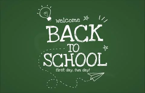 Back to school with school items and elements. vector banner design. 스톡 일러스트
