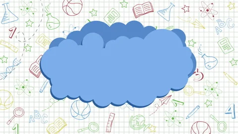 Back to school. School supplies and educational elements hand drawn Stock Footage 313241746