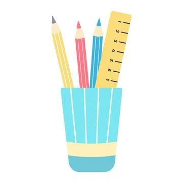 Back to school. School supplies. Vector illustration イラスト素材