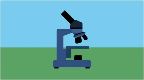 Back to School Scientific microscope icon for laboratory and medical resear.. Stock Illustration