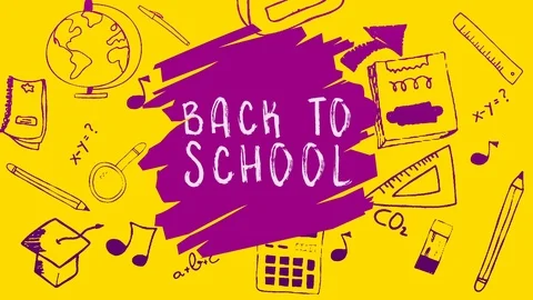 Back to School Scribbling Animation Stock Footage 91925642
