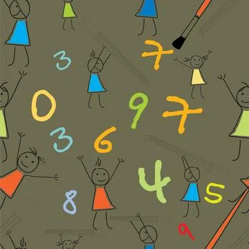 Back to school seamless patterns. 库存插图