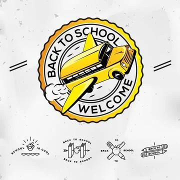 Back to school, set icons Back to school, set icons, vector Eps10 illustra... Stock Photos