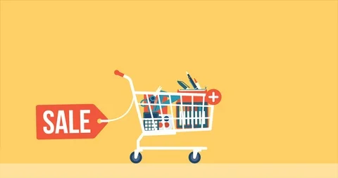 Back to school shopping Stock Footage 118088882