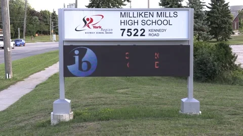 Back to school shopping sign during COVID 19 pandemic Stock Footage 136729004