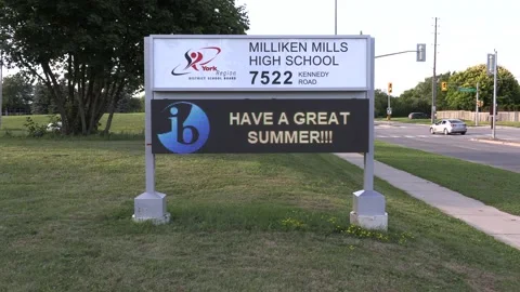 Back to school shopping sign during COVID 19 pandemic Stock Footage 136735230