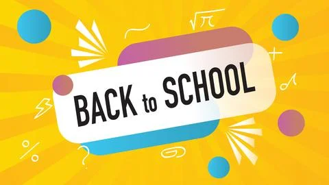 Back to School speech bubble. Banner, poster, speech bubble with text Back .. Stock Illustration