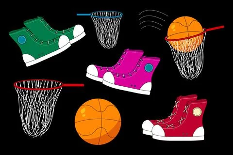 Back to School Sports Vector Set Stockillustratie
