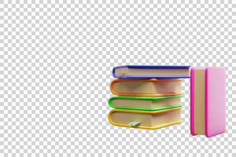 Back to school. Stack of books. Illustrazione stock