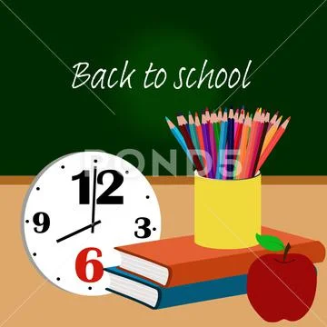 Back to school, start of the school year PSD Template