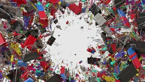 Back to School Stationery, Office Screen Fill Wipe Transition iris out Stock Footage 345490503