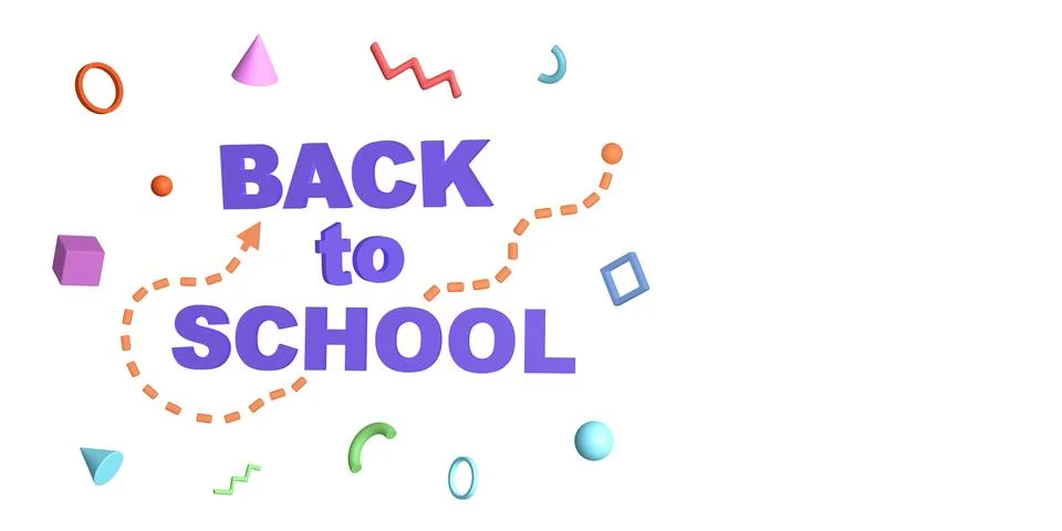 Back to School. Studing and education concept. Banner Stock Illustration