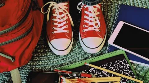 Back To School Stuffs Stock Photos