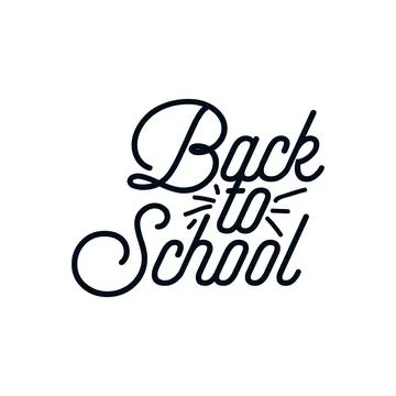 Back to school. stylish typography design. Stock-Illustration