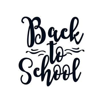 Back to school. stylish typography design. Stock-Illustration