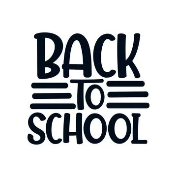 Back to school. stylish typography design. Stock Illustration