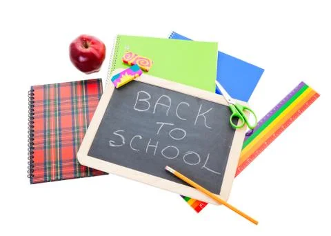Back to school supplies Foto stock