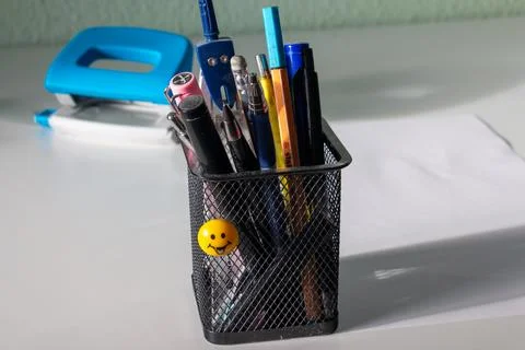 Back to School Supplies on a Table. Foto stock