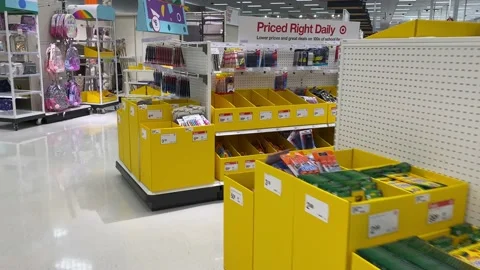 Back to School Supply Shopping Stock Footage 157188348