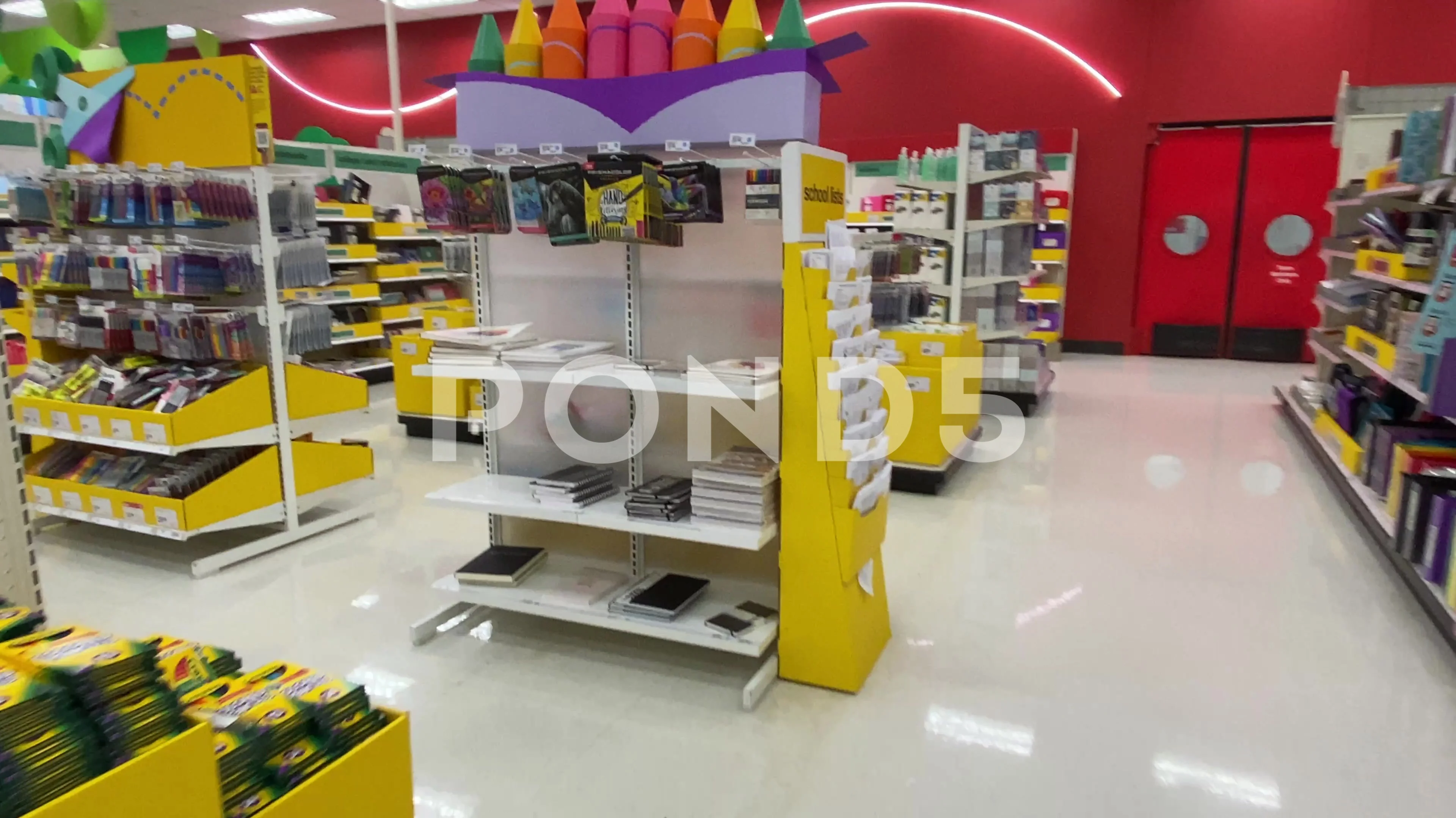 Back to School Supply Shopping at Target | Stock Video | Pond5