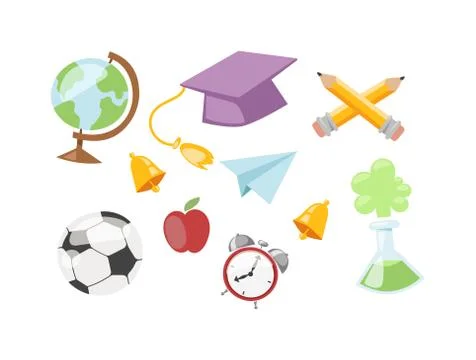 Back to school symbols イラスト素材