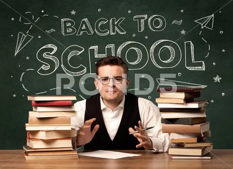 Back to school teacher Stock Photos