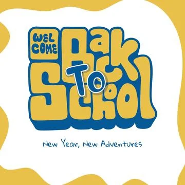 Back to school. template design with simple 3d typography for back to schoo.. Stock Illustration