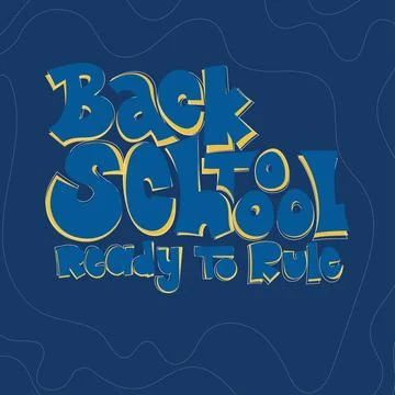 Back to school. Template design with typography for back to school campaign.. Stock Illustration