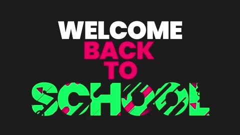Back to School Text Background Video stock 229269181