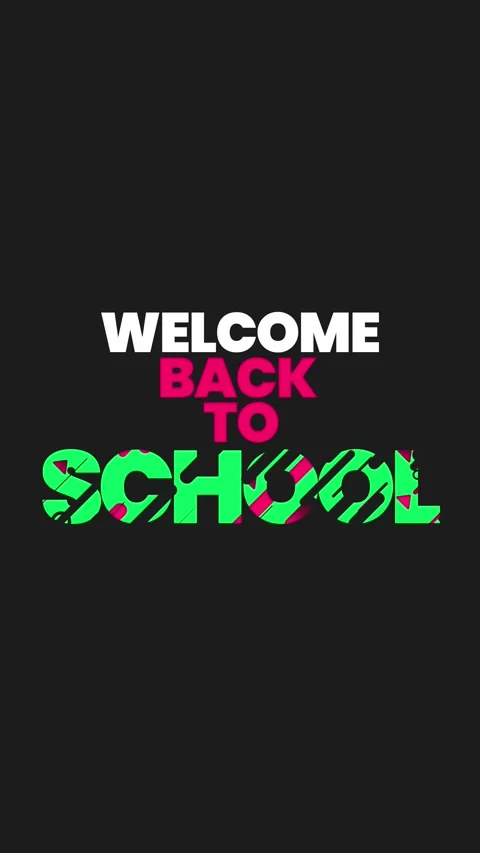 Back to School Text Background - Vertical Video stock 229269073