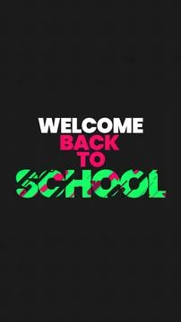 Back to School Text Background - Vertical Illustrazione stock
