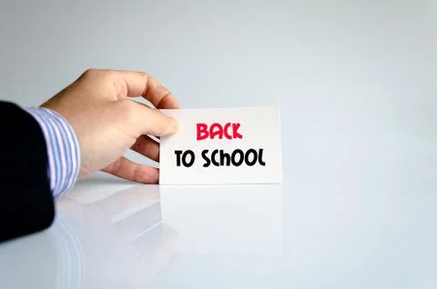 Back to school text concept Stock Photos