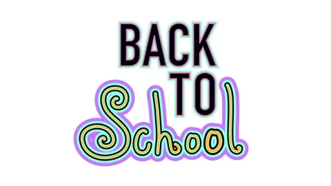 BACK TO SCHOOL TEXT Stock Footage 247303475