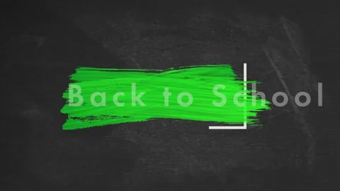 Back To School text over brush stroke against mathematical equations Stock Footage 135680588