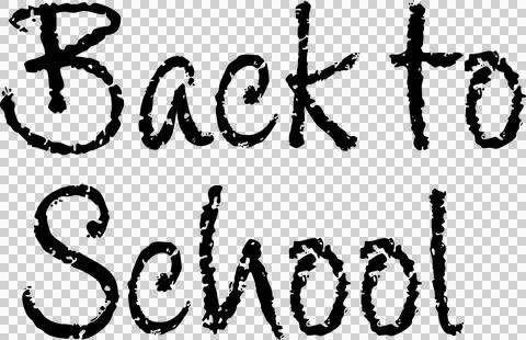 Back to school text on white background Stock Photos