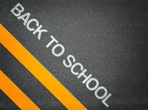 Back to school text writing Stock Illustration