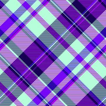 Back to school textile vector seamless, cell check pattern background. Fash.. Stock Illustration