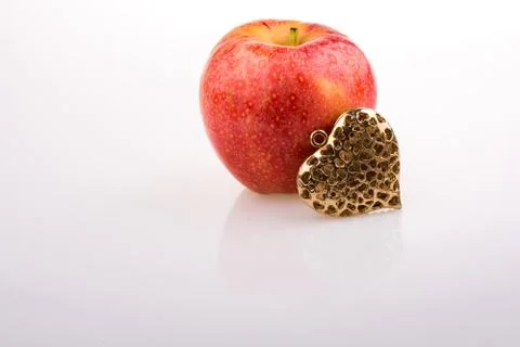 Back to school theme with an apple Stock-Fotos