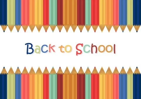 Back to school theme background 2 Stock Illustration