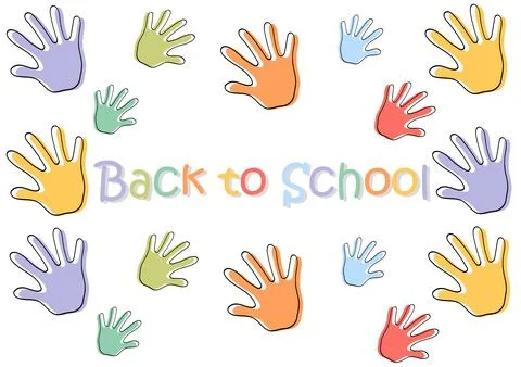 Back to school theme background Stock Illustration