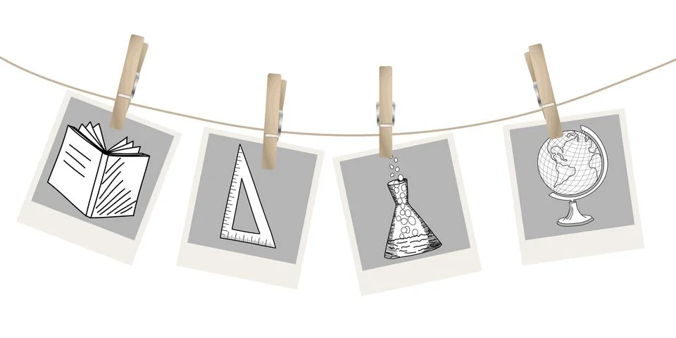 Back to school theme Illustrazione stock