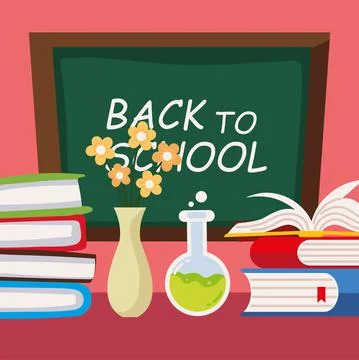 Back to school theme Stock Illustration