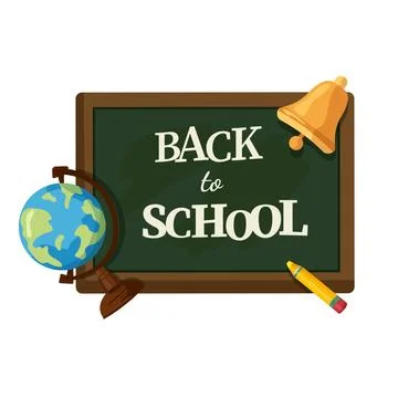 Back to school theme Stock Illustration