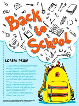 Back to school thin line vector doodle 스톡 일러스트