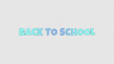 Back to School Titles Pack  Color Variant Stock Footage 313788481
